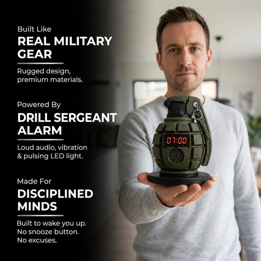 PinBack™ Grenade Alarm Clock