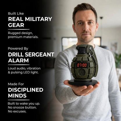 PinBack™ Grenade Alarm Clock