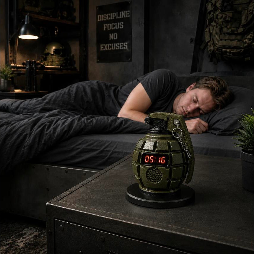 PinBack™ Grenade Alarm Clock