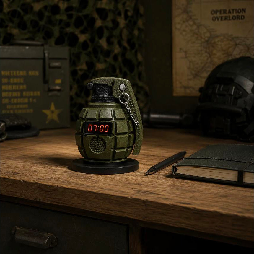 PinBack™ Grenade Alarm Clock